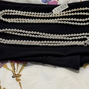 Ralph Lauren silver beads.